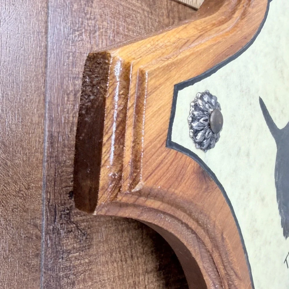 Vintage Wooden Scottish Terrier Wall Sign Coat Rack Leash Hook Scottie Dog